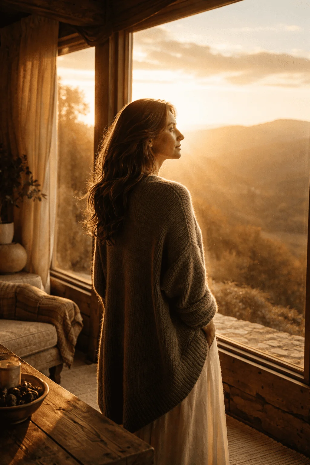 Mulher olhando horizonte